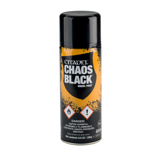 Citadel Chaos Black Spray (400ml) - Image 1